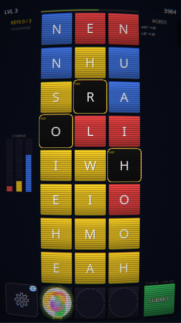 Gameplay with the optional CRT scanline filter enabled